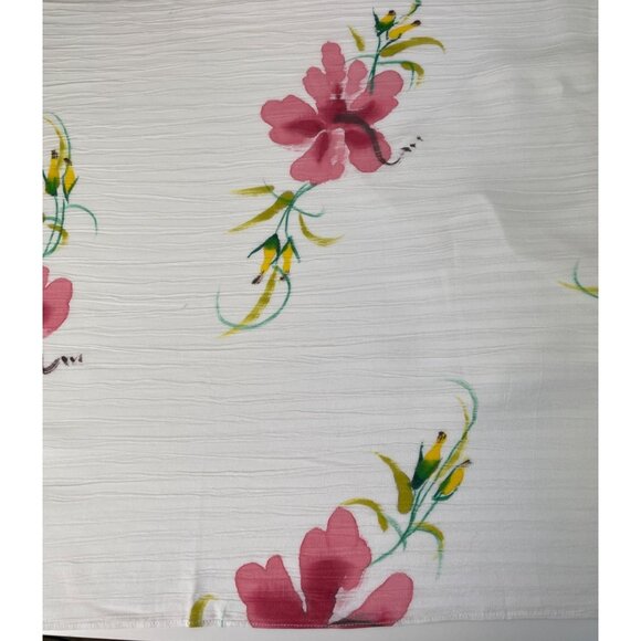 Pink Floral Design Light Scarf Wrap Shawl Pashmina - Picture 5 of 11